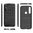 Flexi Slim Carbon Fibre Case for Motorola One Macro - Brushed Black
