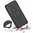 Dual Layer Rugged Tough Case & Stand for Motorola Moto G8 Plus - Black