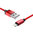 Baseus AntiLa (2.4A) MFI Nylon USB Lightning Charging Cable (1m) for iPhone / iPad - Red