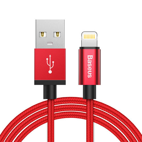 Baseus AntiLa (2.4A) MFI Nylon USB Lightning Charging Cable (1m) for iPhone / iPad - Red