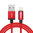 Baseus AntiLa (2.4A) MFI Nylon USB Lightning Charging Cable (1m) for iPhone / iPad - Red