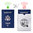 (2-Pack) Large Anti-Theft RFID Blocking Travel Passport Protective Sleeve