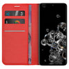 Leather Wallet Case & Card Holder Pouch for Samsung Galaxy S20 Ultra - Red