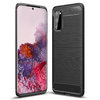 Flexi Slim Carbon Fibre Case for Samsung Galaxy S20 - Brushed Black