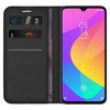 Leather Wallet Case & Card Holder Pouch for Xiaomi Mi 9 Lite - Black