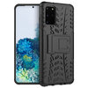 Dual Layer Rugged Tough Shockproof Case for Samsung Galaxy S20+ (Black)