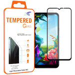 Full Coverage Tempered Glass Screen Protector for LG K40S - Black