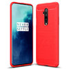 Flexi Slim Carbon Fibre Case for OnePlus 7T Pro - Brushed Red