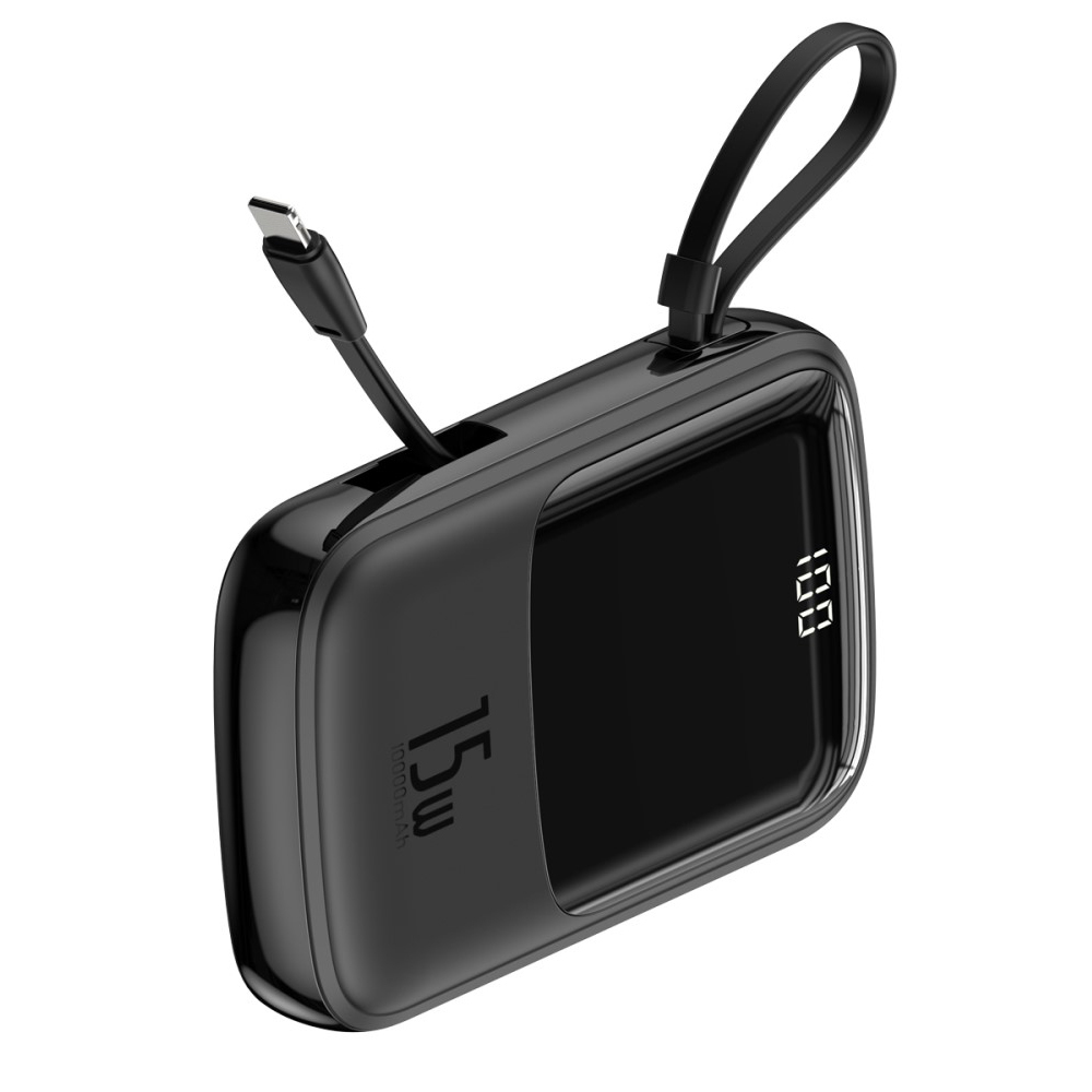 Baseus Qpow 10000mAh Power Bank / (15W) USB Charger / Type-C Cable