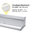 1100 LM (60 LED) Aluminium Outdoor Garden Wall Light / Motion Sensor / Solar Panel