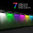 140 LM Outdoor Garden Wall Light / Dual Motion Sensor / Solar Panel / 12 Colour LED