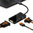 (4-in-1) HDMI to (Female) HDMI / VGA / DVI / 3.5mm Audio Adapter Cable - Black