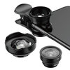 Baseus Magic Clip-on Camera Lens / Fisheye / HD Wide Angle / 15x Macro for Phone