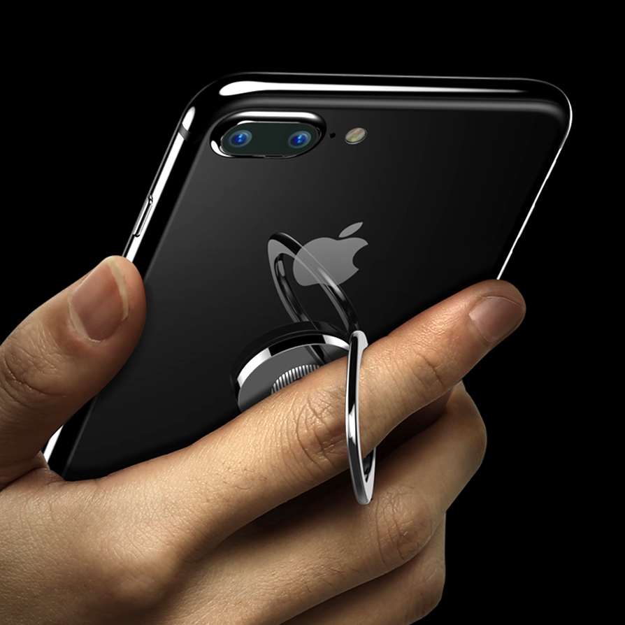 Luxury 360 Degree Metal Finger Ring Holder Smartphone Mobile Phone Finger  Stand Holder For iPhone X 7 8 6 6s Plus Samsung Tablet - OnshopDeals.Com