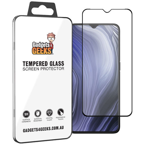 Full Coverage Tempered Glass Screen Protector for Oppo Reno Z - Black