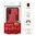 Slim Armour Tough Shockproof Case & Stand for Samsung Galaxy A51 - Red