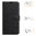 Leather Wallet Case & Card Holder Pouch for OnePlus 6T - Black