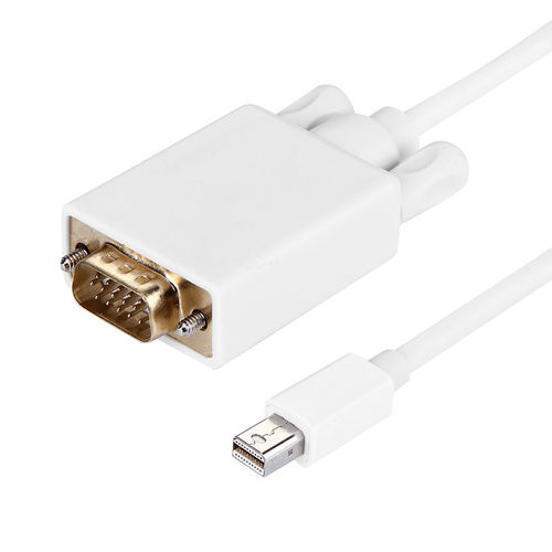 Long Mini DisplayPort to VGA (Male) Adapter Cable (1.8m) - White