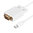 Mini DisplayPort to VGA Adapter Cable (1.8m) - White