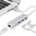 Aluminium (3-Port) USB 3.0 / RJ45 Gigabit Ethernet Hub for MacBook / Laptop