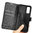 Leather Wallet Case & Card Holder Pouch for Samsung Galaxy S20 - Black