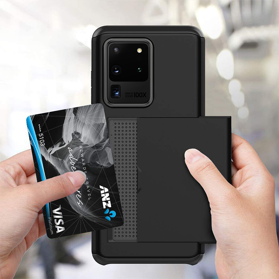 Tough Armour Slide Case Card Holder for Samsung Galaxy S20 Ultra