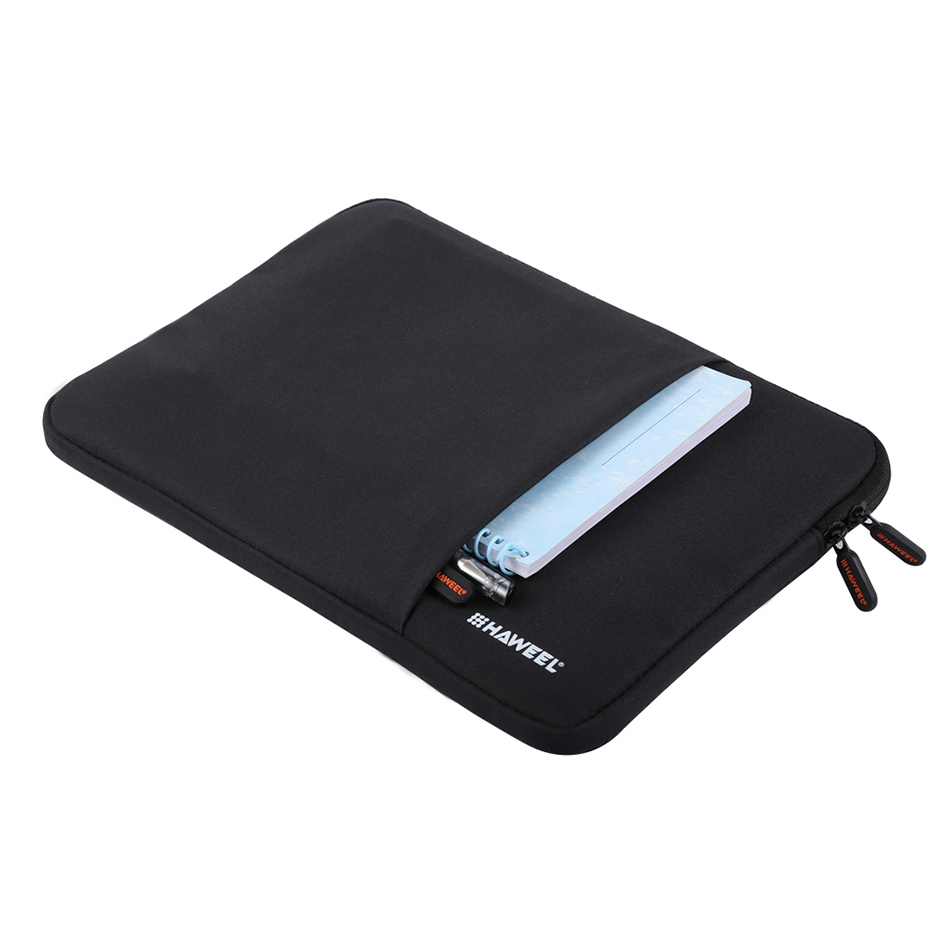 Haweel (12 to 13.5-inch) Zipper Sleeve Carry Case for iPad Pro / MacBook Pro / Laptop - Black