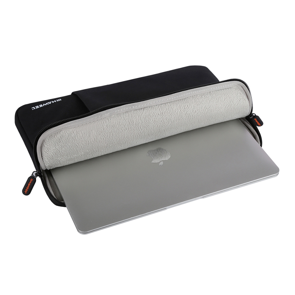 Haweel (12 to 13.5-inch) Zipper Sleeve Carry Case for iPad Pro / MacBook Pro / Laptop - Black