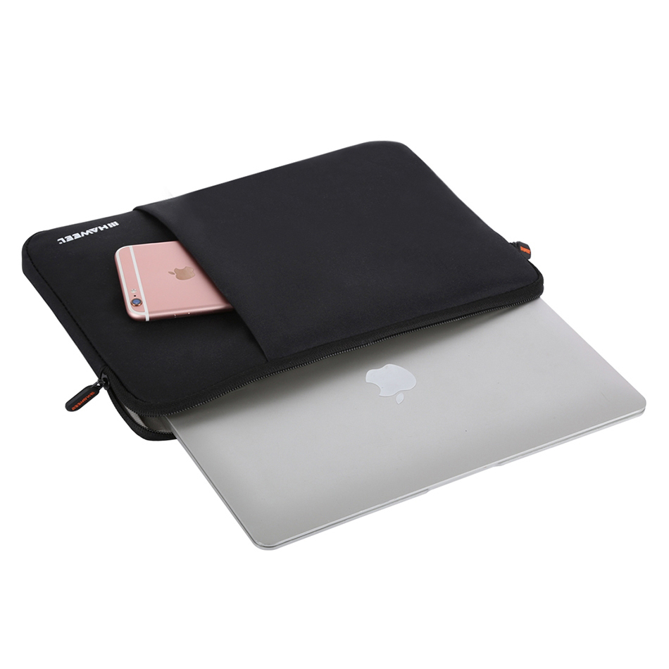Haweel (12 to 13.5-inch) Zipper Sleeve Carry Case for iPad Pro / MacBook Pro / Laptop - Black