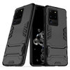 Slim Armour Tough Shockproof Case & Stand for Samsung Galaxy S20 Ultra - Black