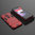 Slim Armour Tough Shockproof Case & Stand for OnePlus 8 Pro - Red
