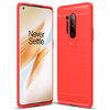 Flexi Slim Carbon Fibre Case for OnePlus 8 Pro - Brushed Red
