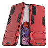 Slim Armour Tough Shockproof Case & Stand for Samsung Galaxy S20 - Red