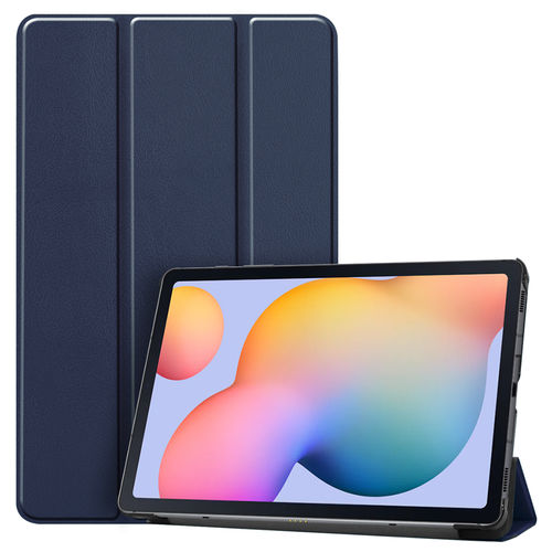 Trifold Sleep/Wake Smart Case & Stand for Samsung Galaxy Tab S6 Lite - Blue