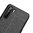 Flexi Slim Litchi Texture Case for Oppo A91 - Black Stitch