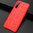 Flexi Slim Litchi Texture Case for Oppo A91 - Red Stitch