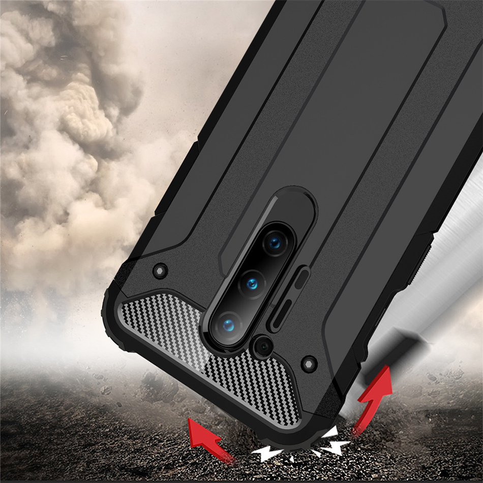 Military Defender Shockproof Case For Oneplus 8 Pro (Black)