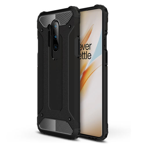 Military Defender Tough Shockproof Case for OnePlus 8 Pro - Black