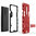 Slim Armour Tough Shockproof Case & Stand for OnePlus 8 - Red