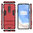 Slim Armour Tough Shockproof Case & Stand for OnePlus 8 - Red