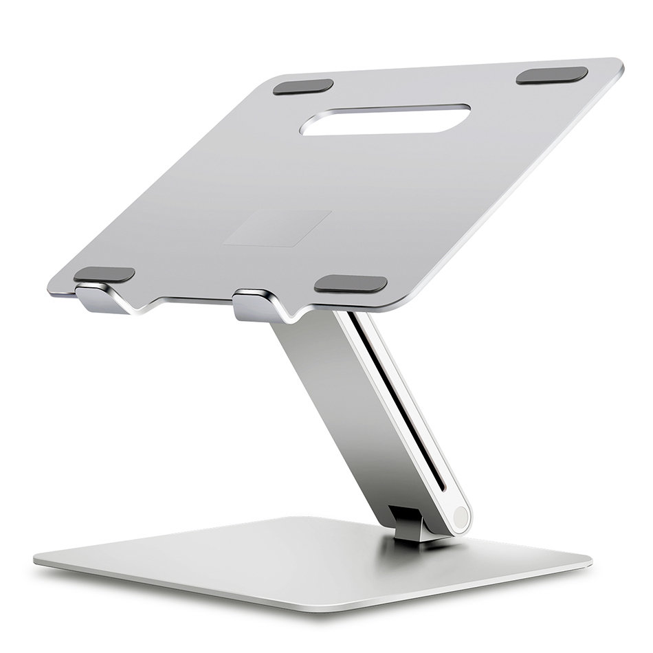 Aluminium Height Adjustable Laptop Stand for MacBook (Silver)