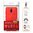 Flexi Slim Carbon Fibre Case for Nokia 2.3 - Brushed Red