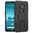 Dual Layer Rugged Shockproof Case & Stand for Nokia 7.2 / 6.2 - Black