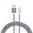 Long MFI Anti-Tangle USB Lightning Charging Cable (2m) for iPhone / iPad - Silver