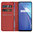 Leather Wallet Case & Card Holder Pouch for realme 6 - Red