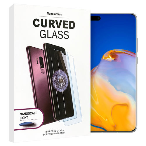 UV Liquid 3D Curved Tempered Glass Screen Protector for Huawei P40 Pro