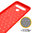 Flexi Slim Carbon Fibre Case for LG K61 - Brushed Red