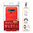 Flexi Slim Carbon Fibre Case for LG K61 - Brushed Red