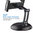 Stealth Adjustable Desk Stand / 360 Rotating Holder for iPad / Tablet - Black