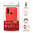 Flexi Slim Carbon Fibre Case for Motorola Moto G8 Power Lite - Brushed Red
